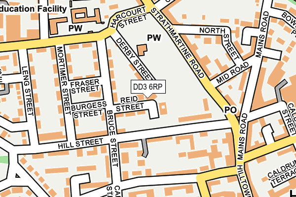 DD3 6RP map - OS OpenMap – Local (Ordnance Survey)