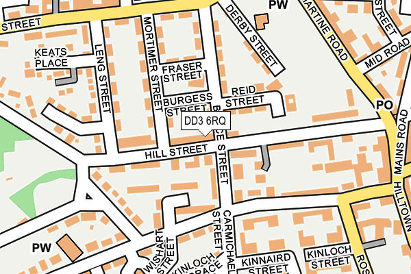 DD3 6RQ map - OS OpenMap – Local (Ordnance Survey)