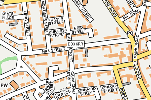 DD3 6RR map - OS OpenMap – Local (Ordnance Survey)