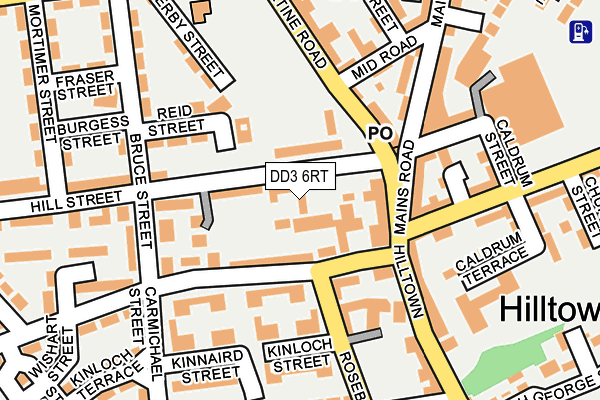 DD3 6RT map - OS OpenMap – Local (Ordnance Survey)