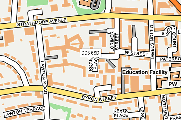 DD3 6SD map - OS OpenMap – Local (Ordnance Survey)