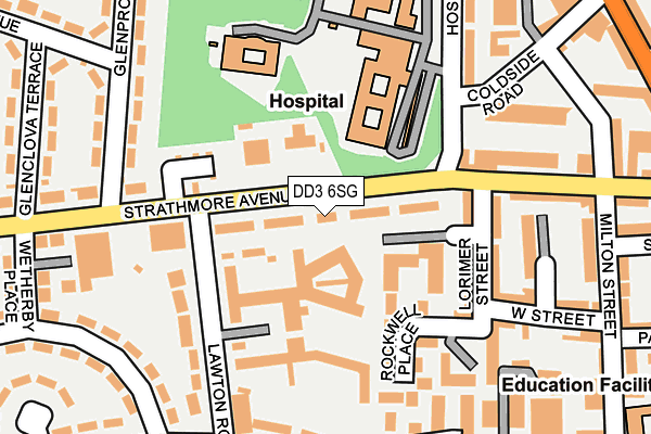 DD3 6SG map - OS OpenMap – Local (Ordnance Survey)