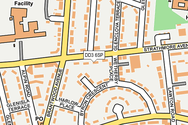 DD3 6SP map - OS OpenMap – Local (Ordnance Survey)