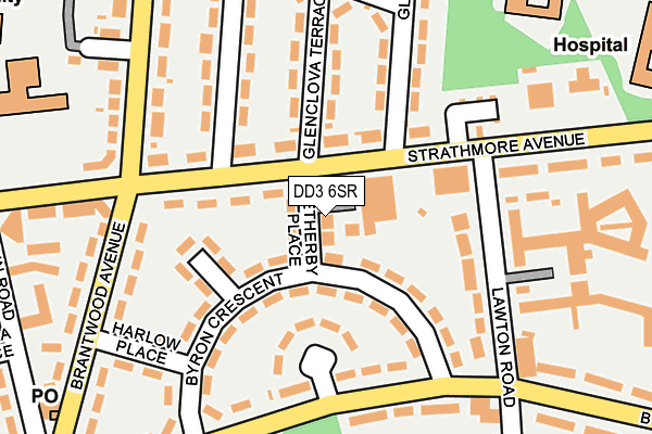 DD3 6SR map - OS OpenMap – Local (Ordnance Survey)