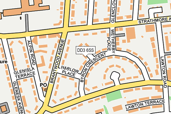 DD3 6SS map - OS OpenMap – Local (Ordnance Survey)