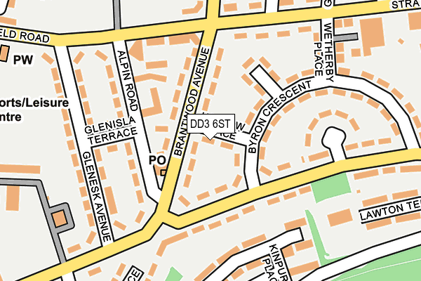 DD3 6ST map - OS OpenMap – Local (Ordnance Survey)