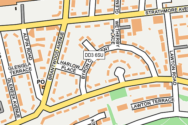 DD3 6SU map - OS OpenMap – Local (Ordnance Survey)