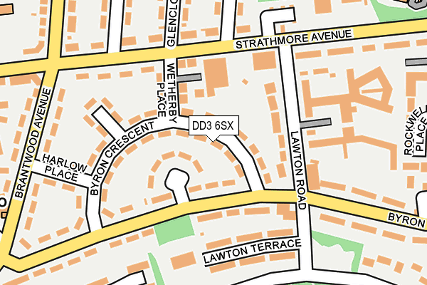DD3 6SX map - OS OpenMap – Local (Ordnance Survey)