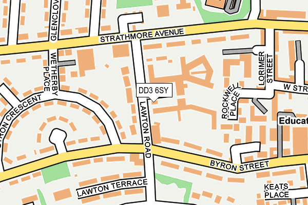 DD3 6SY map - OS OpenMap – Local (Ordnance Survey)
