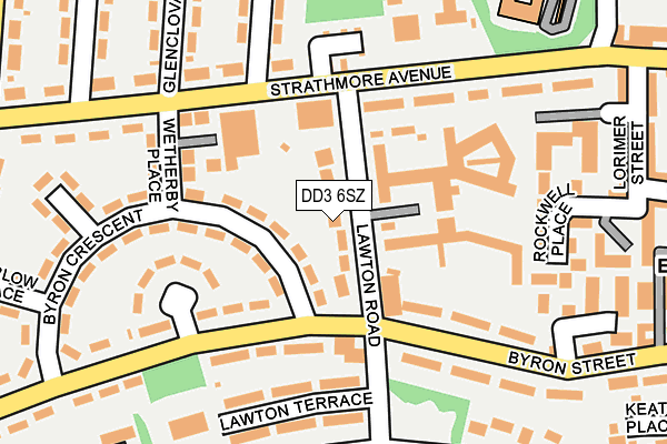 DD3 6SZ map - OS OpenMap – Local (Ordnance Survey)