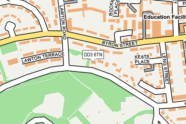 DD3 6TN map - OS OpenMap – Local (Ordnance Survey)