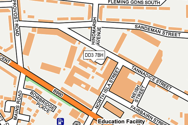 DD3 7BH map - OS OpenMap – Local (Ordnance Survey)