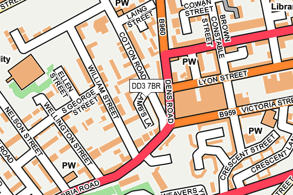 DD3 7BR map - OS OpenMap – Local (Ordnance Survey)