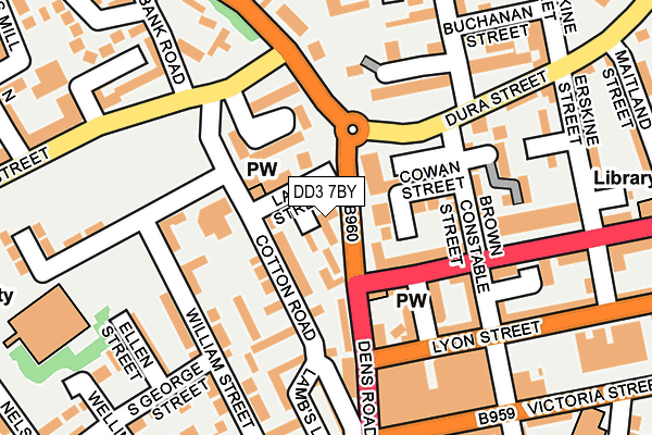 DD3 7BY map - OS OpenMap – Local (Ordnance Survey)