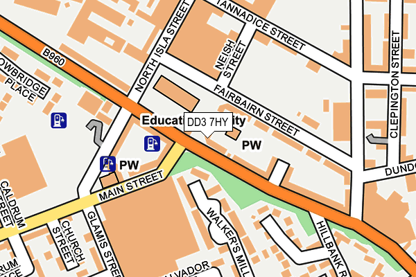 DD3 7HY map - OS OpenMap – Local (Ordnance Survey)