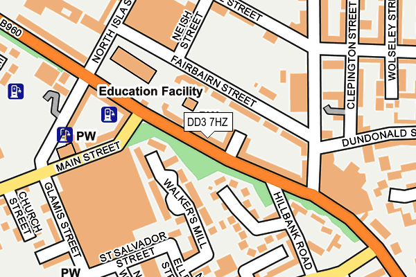 DD3 7HZ map - OS OpenMap – Local (Ordnance Survey)