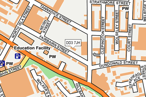 DD3 7JH map - OS OpenMap – Local (Ordnance Survey)