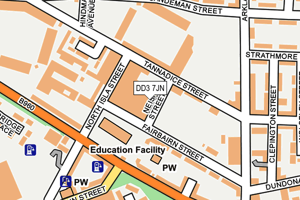 DD3 7JN map - OS OpenMap – Local (Ordnance Survey)