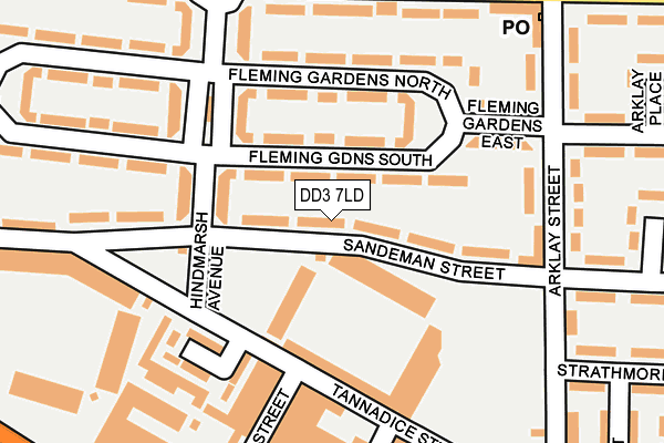 DD3 7LD map - OS OpenMap – Local (Ordnance Survey)