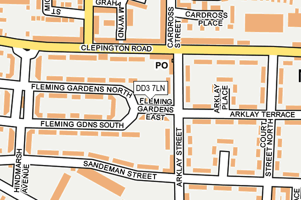 DD3 7LN map - OS OpenMap – Local (Ordnance Survey)