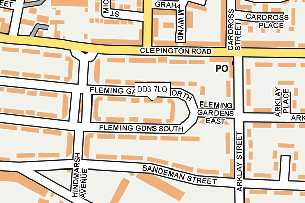 DD3 7LQ map - OS OpenMap – Local (Ordnance Survey)