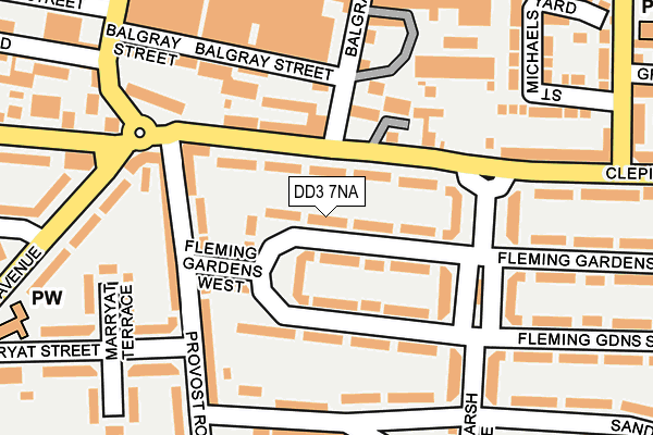 DD3 7NA map - OS OpenMap – Local (Ordnance Survey)