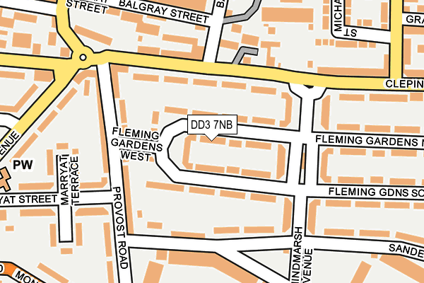 DD3 7NB map - OS OpenMap – Local (Ordnance Survey)
