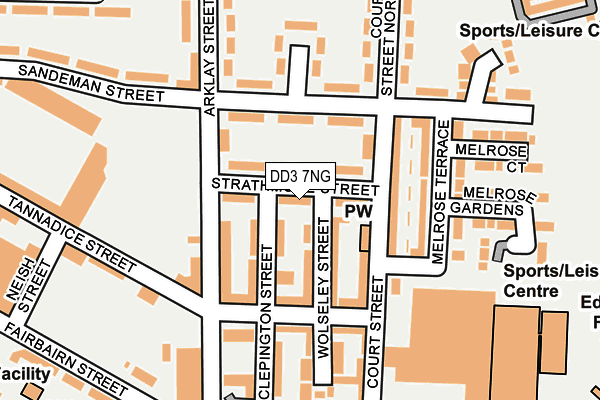 DD3 7NG map - OS OpenMap – Local (Ordnance Survey)