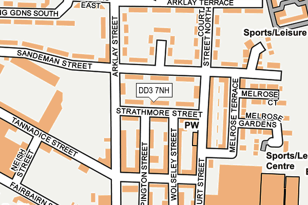 DD3 7NH map - OS OpenMap – Local (Ordnance Survey)