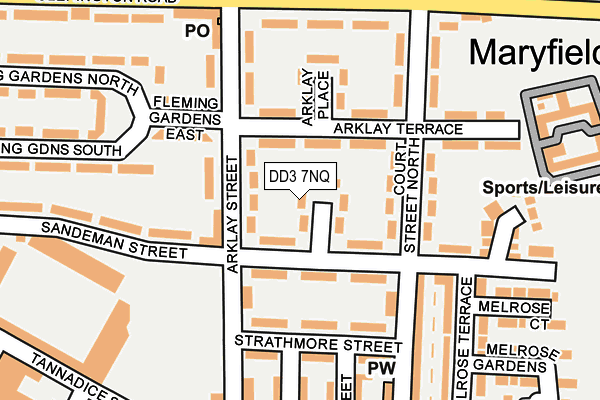 DD3 7NQ map - OS OpenMap – Local (Ordnance Survey)