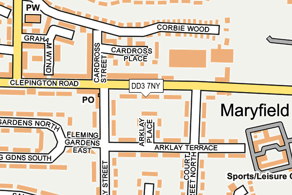 DD3 7NY map - OS OpenMap – Local (Ordnance Survey)