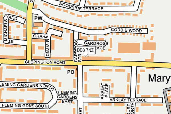 DD3 7NZ map - OS OpenMap – Local (Ordnance Survey)