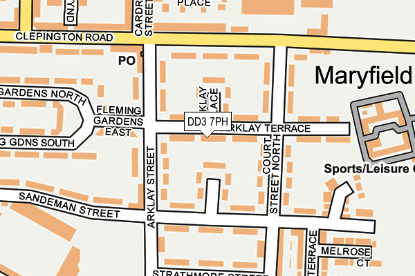 DD3 7PH map - OS OpenMap – Local (Ordnance Survey)