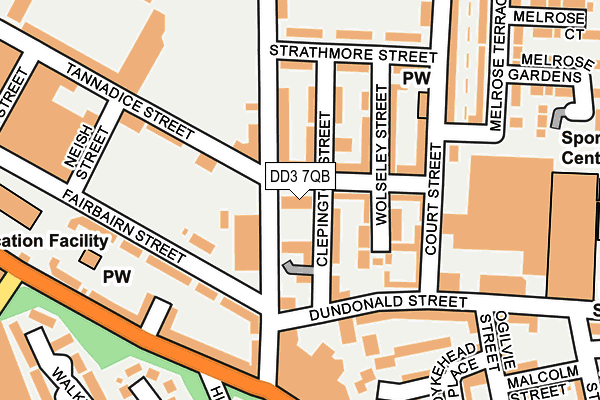 DD3 7QB map - OS OpenMap – Local (Ordnance Survey)