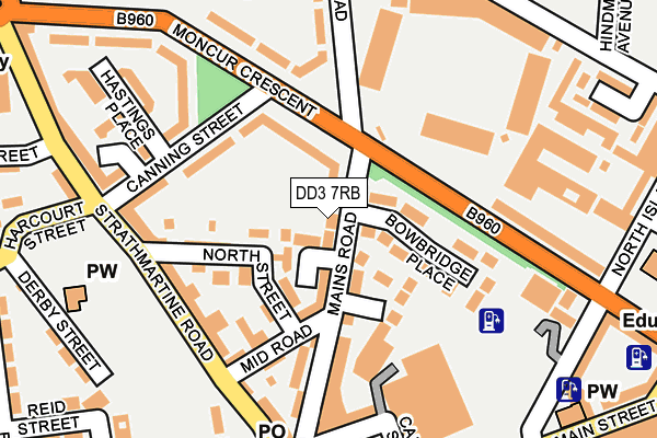 DD3 7RB map - OS OpenMap – Local (Ordnance Survey)