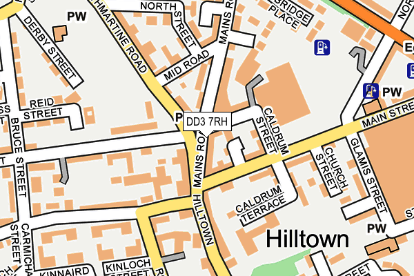DD3 7RH map - OS OpenMap – Local (Ordnance Survey)