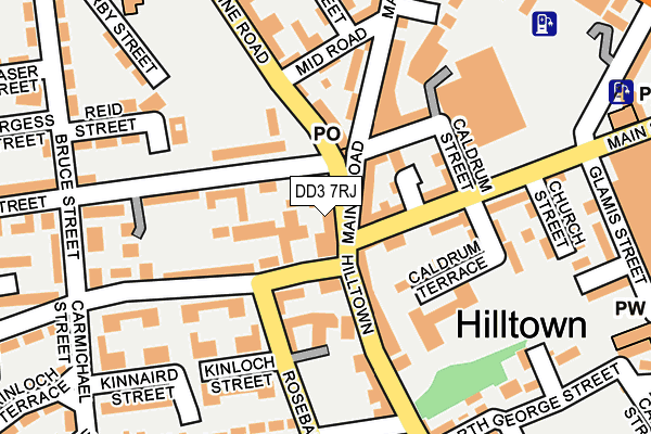 DD3 7RJ map - OS OpenMap – Local (Ordnance Survey)
