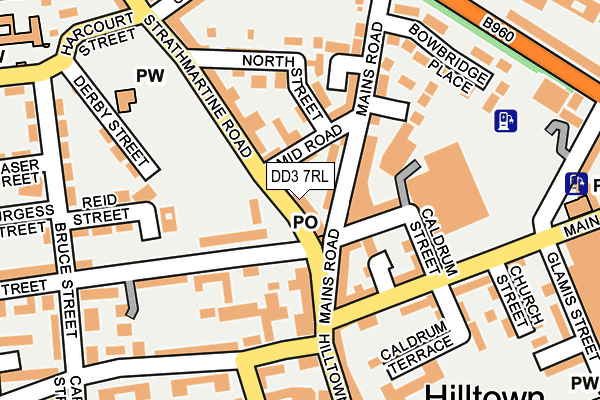 DD3 7RL map - OS OpenMap – Local (Ordnance Survey)