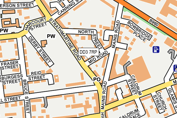 DD3 7RP map - OS OpenMap – Local (Ordnance Survey)