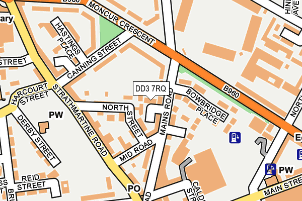 DD3 7RQ map - OS OpenMap – Local (Ordnance Survey)