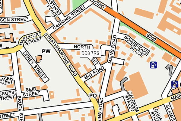 DD3 7RS map - OS OpenMap – Local (Ordnance Survey)