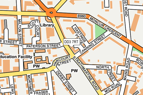 DD3 7RT map - OS OpenMap – Local (Ordnance Survey)