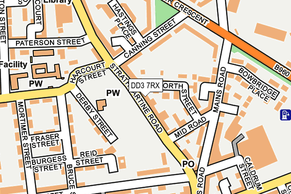 DD3 7RX map - OS OpenMap – Local (Ordnance Survey)