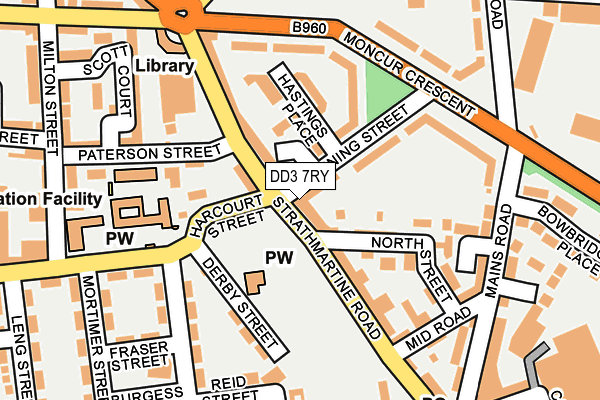 DD3 7RY map - OS OpenMap – Local (Ordnance Survey)
