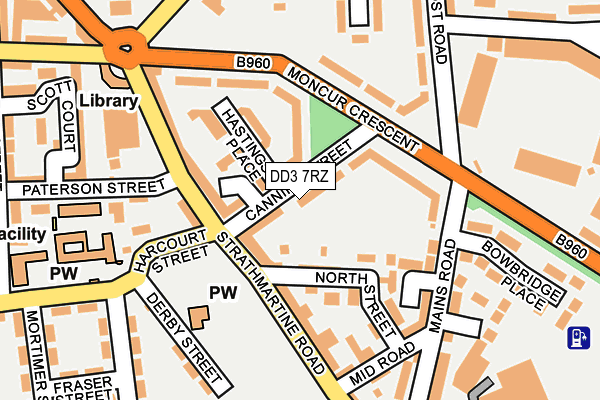 DD3 7RZ map - OS OpenMap – Local (Ordnance Survey)