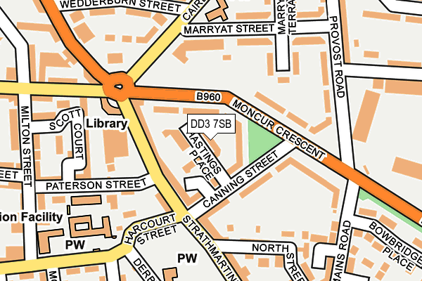 DD3 7SB map - OS OpenMap – Local (Ordnance Survey)