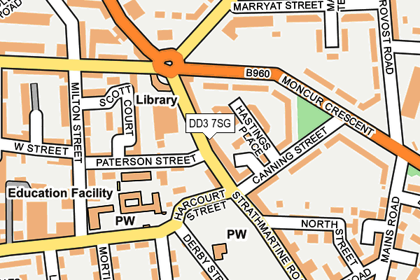 DD3 7SG map - OS OpenMap – Local (Ordnance Survey)