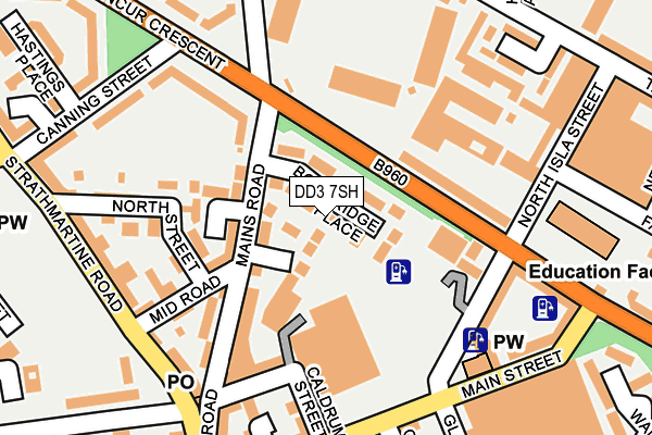 DD3 7SH map - OS OpenMap – Local (Ordnance Survey)