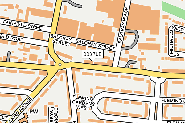 DD3 7UE map - OS OpenMap – Local (Ordnance Survey)