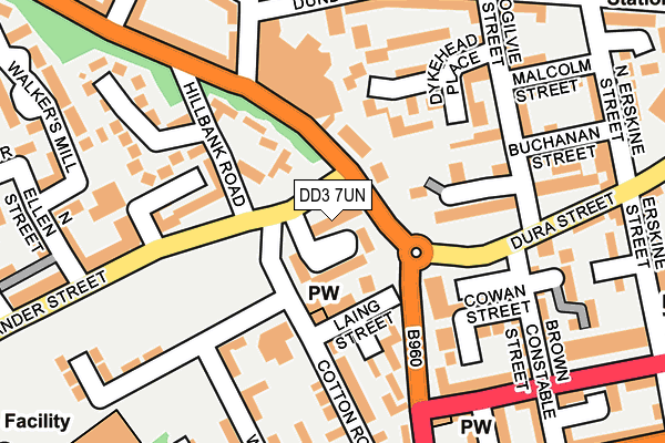 DD3 7UN map - OS OpenMap – Local (Ordnance Survey)